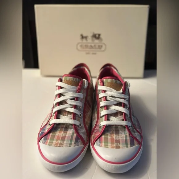 Coach Shoes Coach Poppy Sneakers Women Sz Barrett Poppy Beach